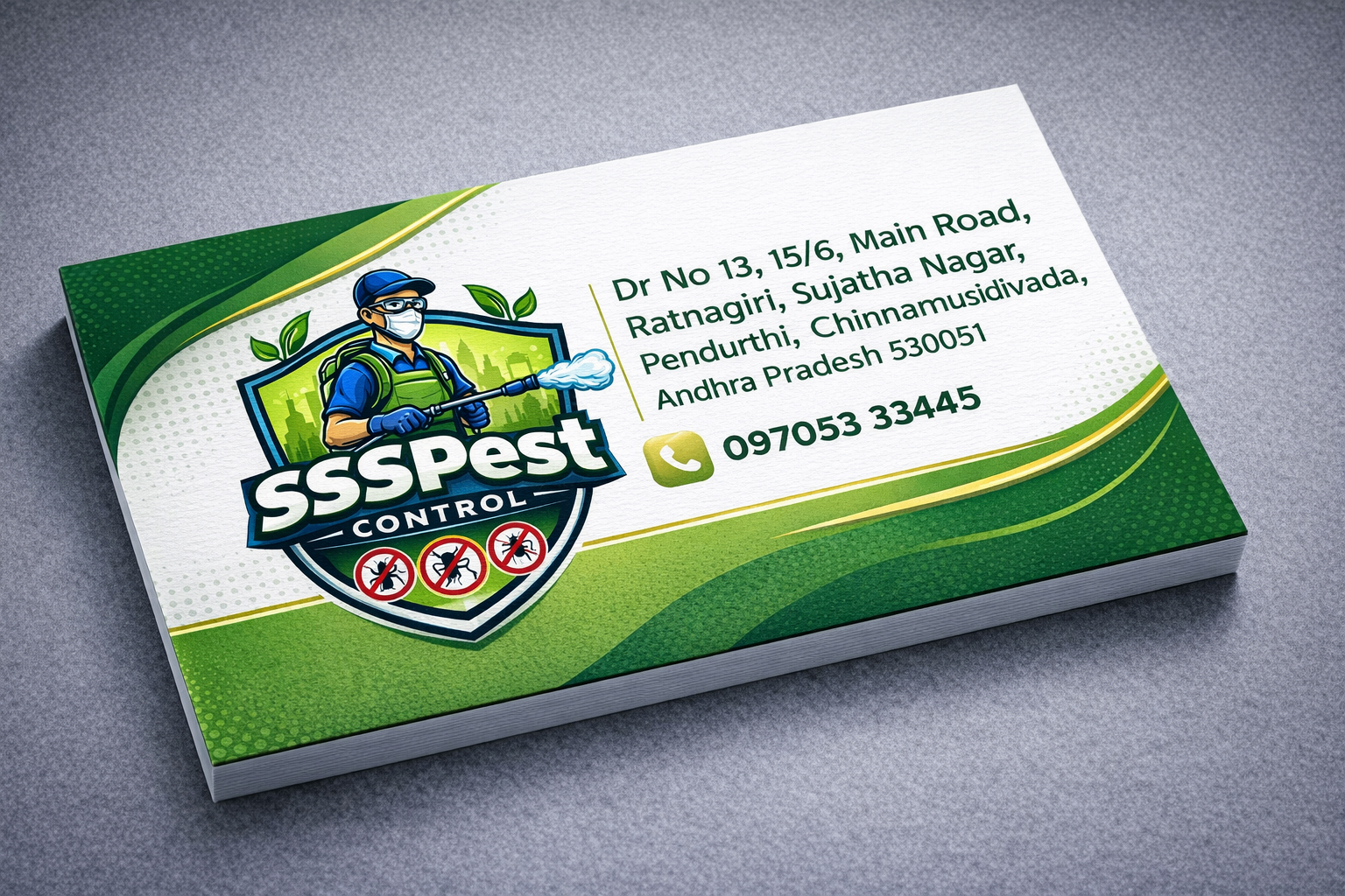 Sri Sampath Sai Pest Control business card